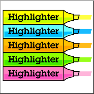 Clip Art: Highlighter Color 6