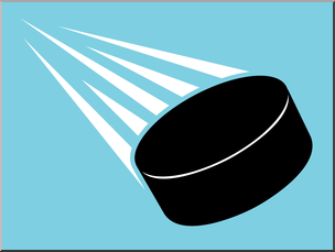 Clip Art: Ice Hockey Puck Color 3