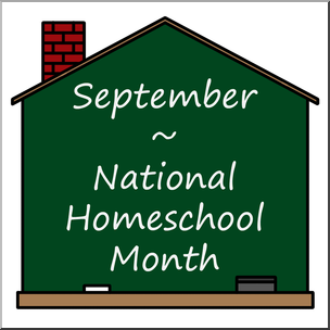 Clip Art: Homeschool Month Color