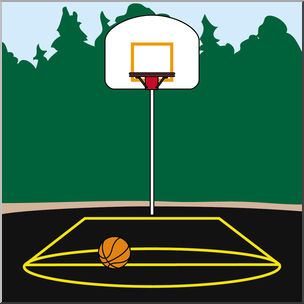 Clip Art: Playground: Hoops Color