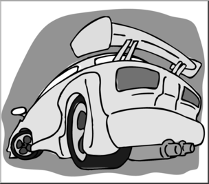 Clip Art: Car Grayscale