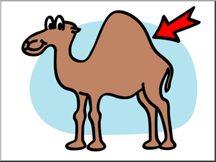 Clip Art: Basic Words: Hump Color Unlabeled