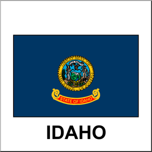 Clip Art: Flags: Idaho Color