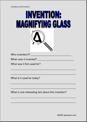 Report Form: Invention – Magnifying Glass
