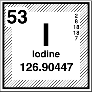 Clip Art: Elements: Iodine B&W