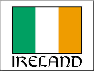 Clip Art: Irish Flag Color