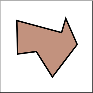 Clip Art: Irregular Polygons: Heptagon Color Unlabeled