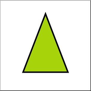 Clip Art: Shapes: Triangle: Isosceles Color Unlabeled