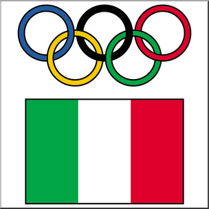 Clip Art: 2006 Italy Winter Olympics Color