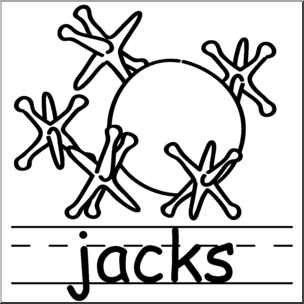 Clip Art: Jacks B&W