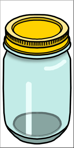 Clip Art: Food Containers: Jar Color
