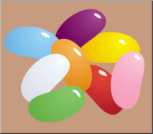 Clip Art: Jelly Beans Color