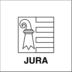 Clip Art: Flags: Jura B&W