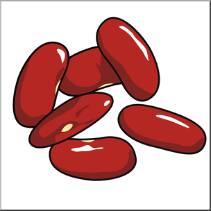 Clip Art: Kidney Beans Color