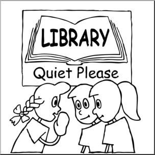 school library clip art