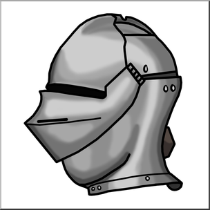 Clip Art: Medieval History: Knight’s Helmet Color