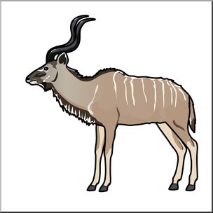 Clip Art: Kudu Color 2