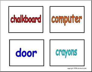 Labels: Classroom Items (set  2)