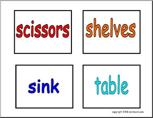 Labels: Classroom Items (set  6)