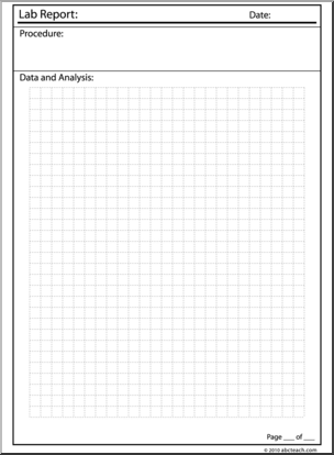 Clip Art: Lab Report Data B&W