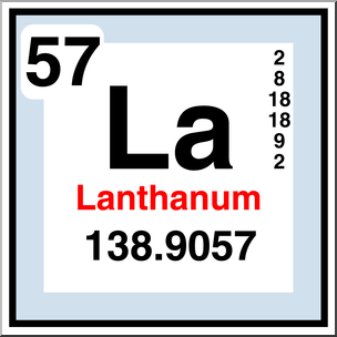 Clip Art: Elements: Lanthanum Color