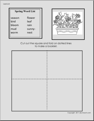 Lapbook: Signs of Spring (color) (primary/elem)