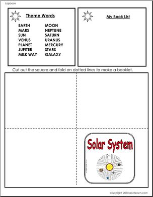 Lapbook: The Solar System (primary/elem)
