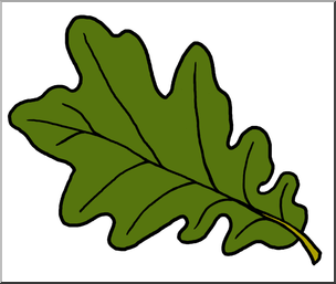 Clip Art: Leaf: Oak Color