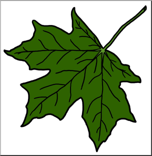 Clip Art: Leaf: Sugar Maple Color