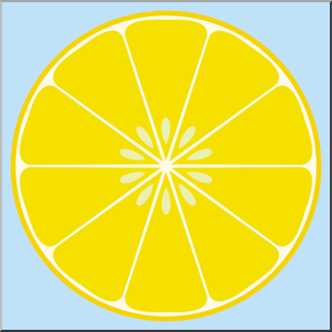 Clip Art: Fruit: Lemon Color