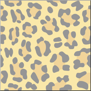 Clip Art: Tile Pattern: Leopard Color 50% Low Resolution