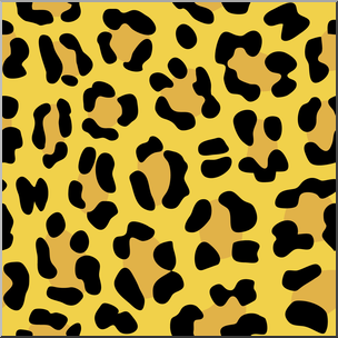 Clip Art: Tile Pattern: Leopard Color 100%