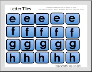 Letter Tiles for Word Games