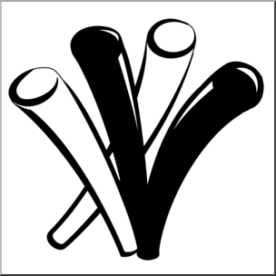 Clip Art: Licorice (coloring page)