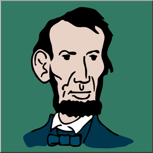 Clip Art: US: President Lincoln Color
