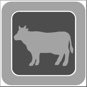 Clip Art: Natural Resources: Livestock Grayscale Unlabeled