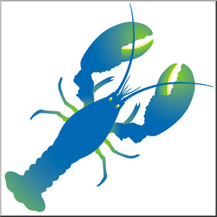 Clip Art: Lobster Color 1