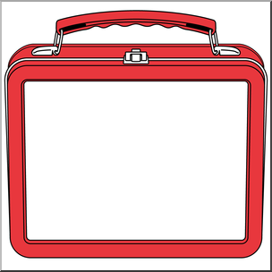Clip Art: Lunch Box Red
