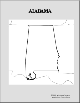 Map: U.S. – Alabama