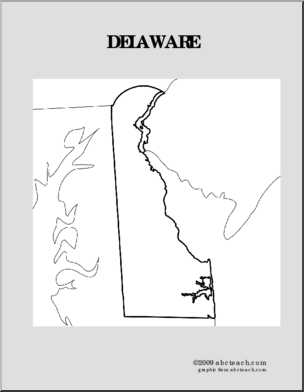 Map: U.S. – Delaware