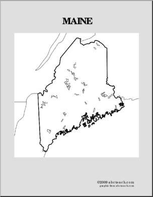Map: U.S. – Maine