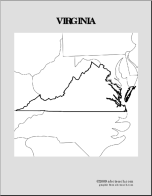 Map: U.S. – Virginia