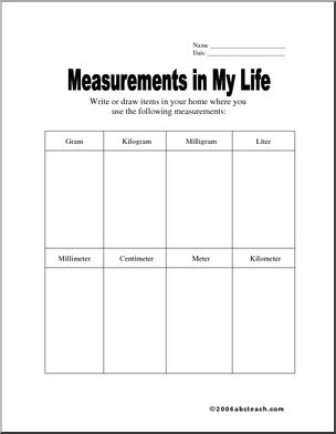 Measurement Metric Activity Form
