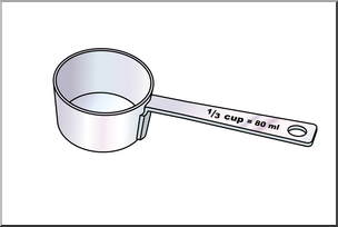 Clip Art: Measuring Cups: Third Cup Color