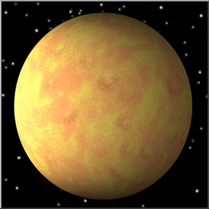 Clip Art: Planets: Mercury 3D Color