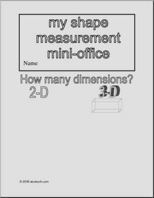 Measure Perimeter and Area – b/w (elem/upper elem/middle)) Mini Office