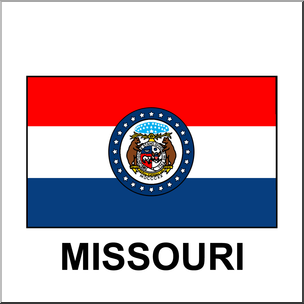Clip Art: Flags: Missouri Color