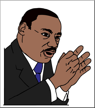 Clip Art: US: Martin Luther King Color