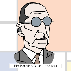 Clip Art: Artists: Piet Mondrian Color