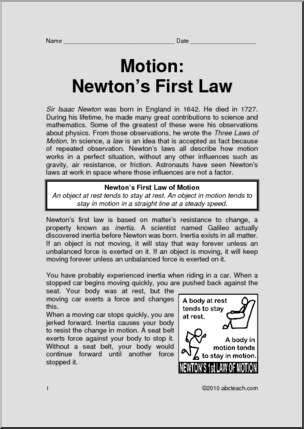 Unit: Newton’s First Law (upper elem/middle)